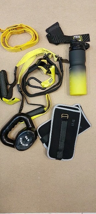 ست کامل ورزشی خانگی TRX و کتل بل